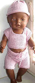Puppen-Outfit in Rosa