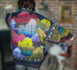 Pullover im Muster "Tapestry Leaves"