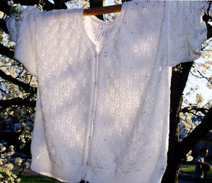weisse Sommerjacke